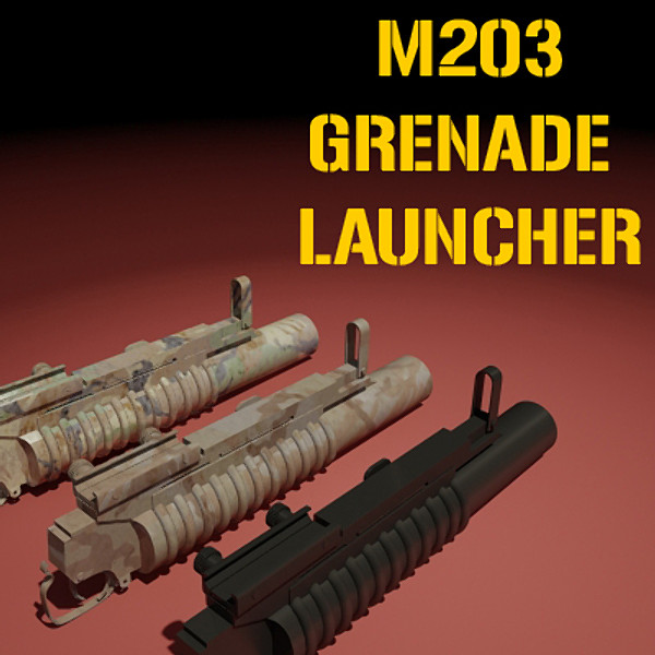 3d pack m4 accessories m4a1 model - M4A1 + Accessories pack by SuIXo
